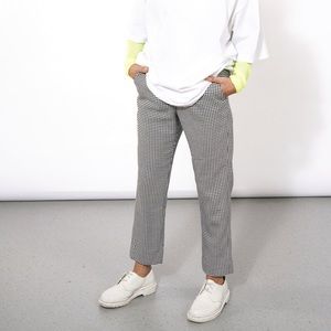 Wolfgang Empower Slim Crop Trousers in Houndstooth
